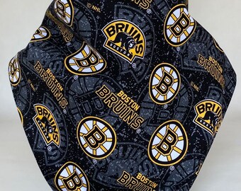 Écharpe bandana de hockey en coton des Bruins de Boston de la LNH, imprimé ombre