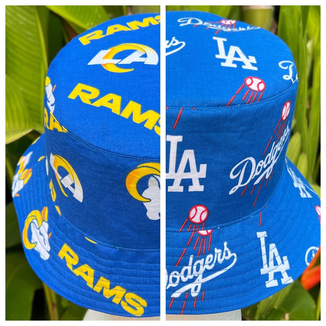 Bucket Hat MLB Dodgers Baseball Reversible to NFL Los Angeles Etsy