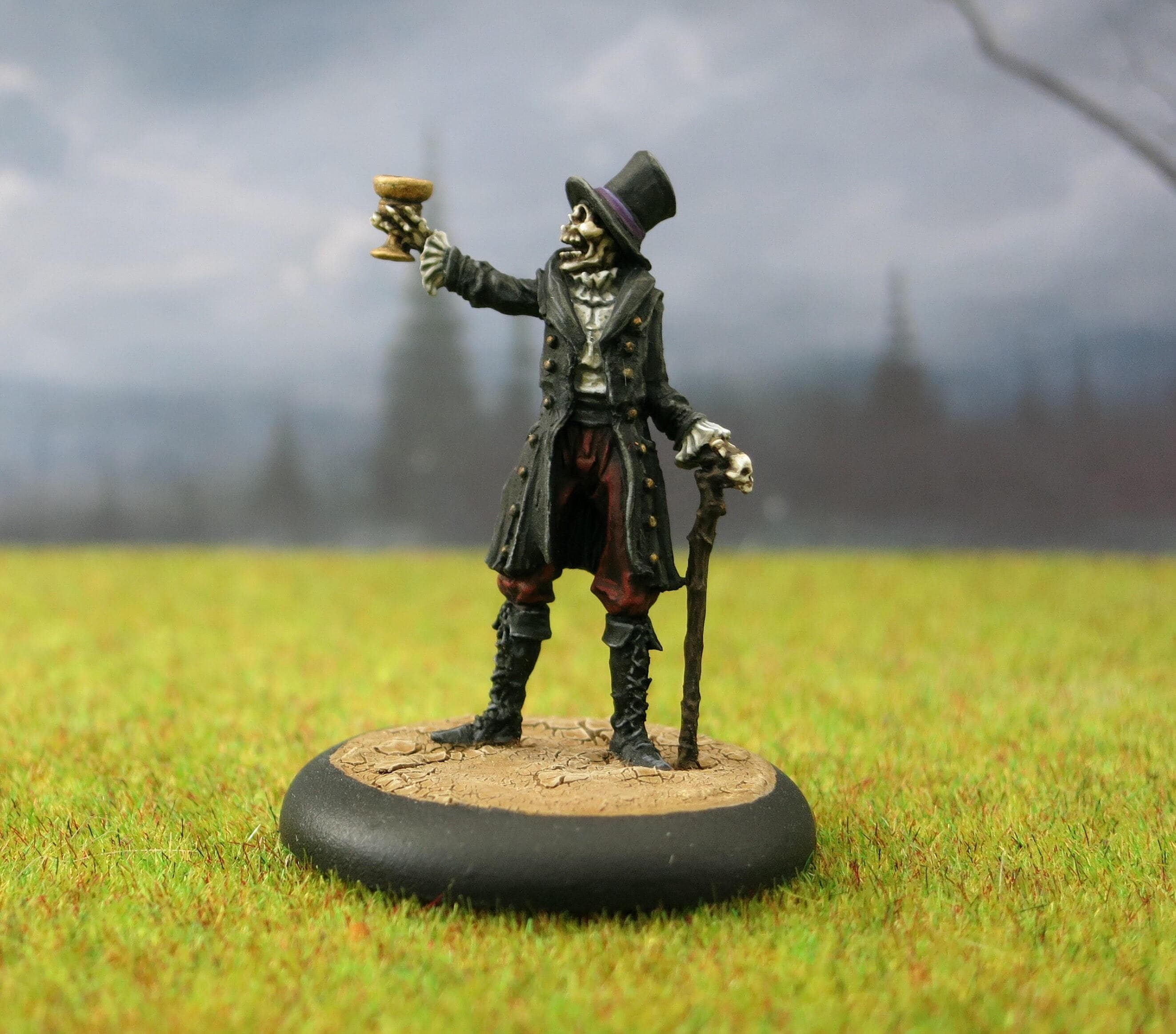 Pewter Skeleton Figurines