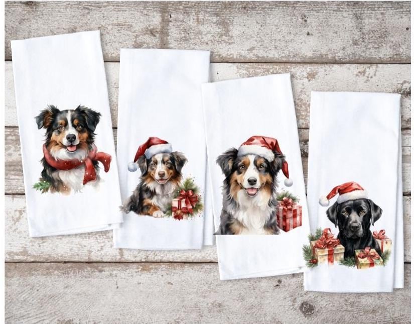 40 Festive Christmas Kitchen Decor Ideas to Spice Up Your Home: Jolly Touches for a Merry Cooking Space 14 Dog Breeds Christmas Kitchen Towel