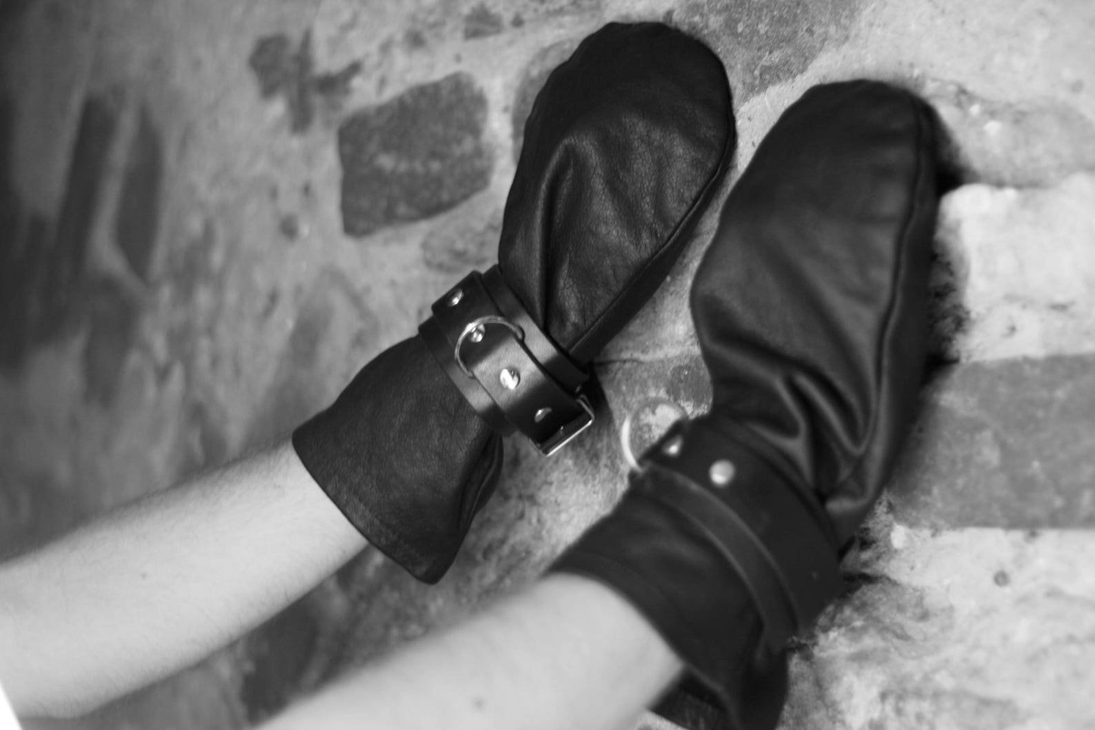 BDSM FIST MITTS Leather Restraints Hand Restraints. Etsy