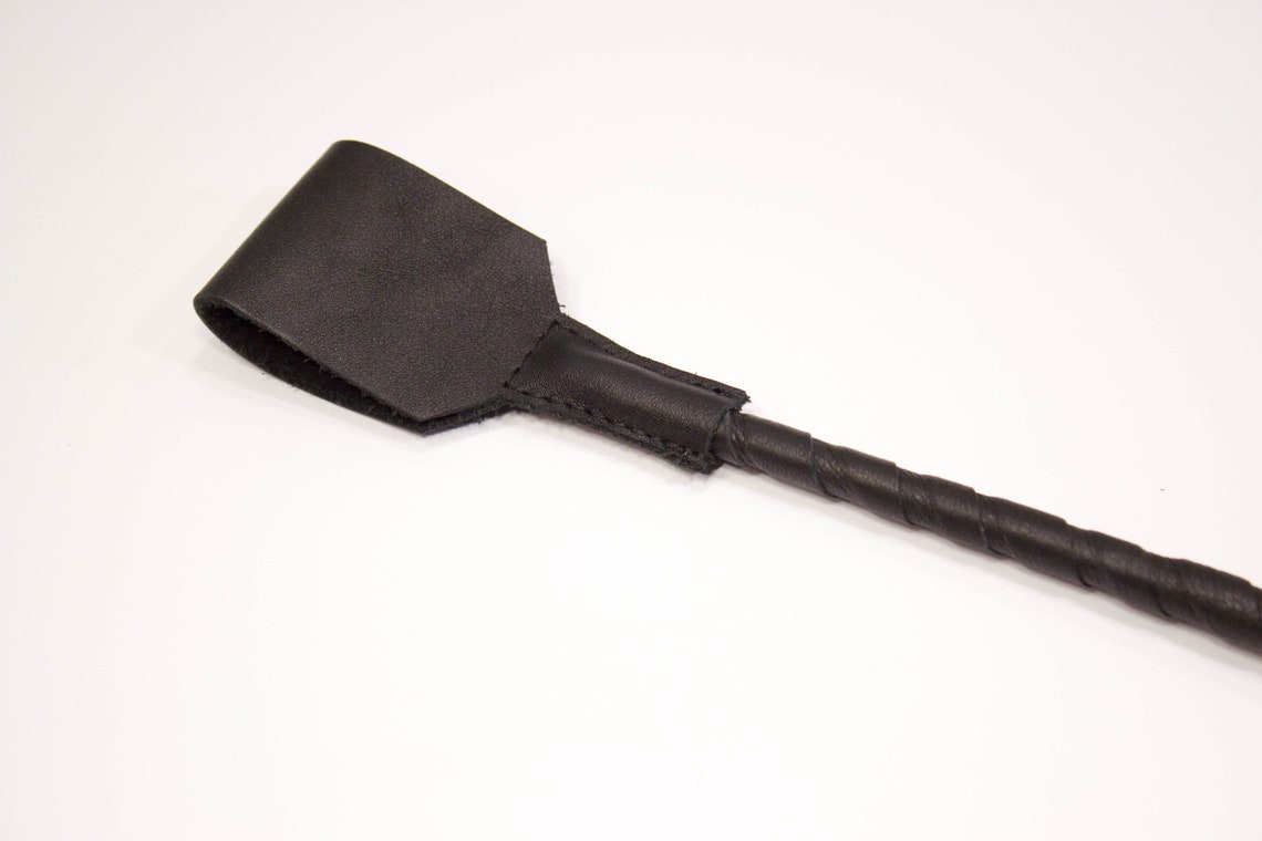 BDSM Leather Stack. Genuine Leather Swaggerstick. Leather Etsy