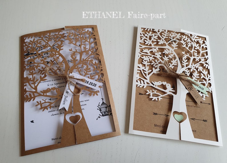 Faire Part Mariage Arbre De Vie