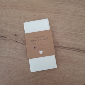 Etiquette mouchoirs mariage, sans mouchoirs