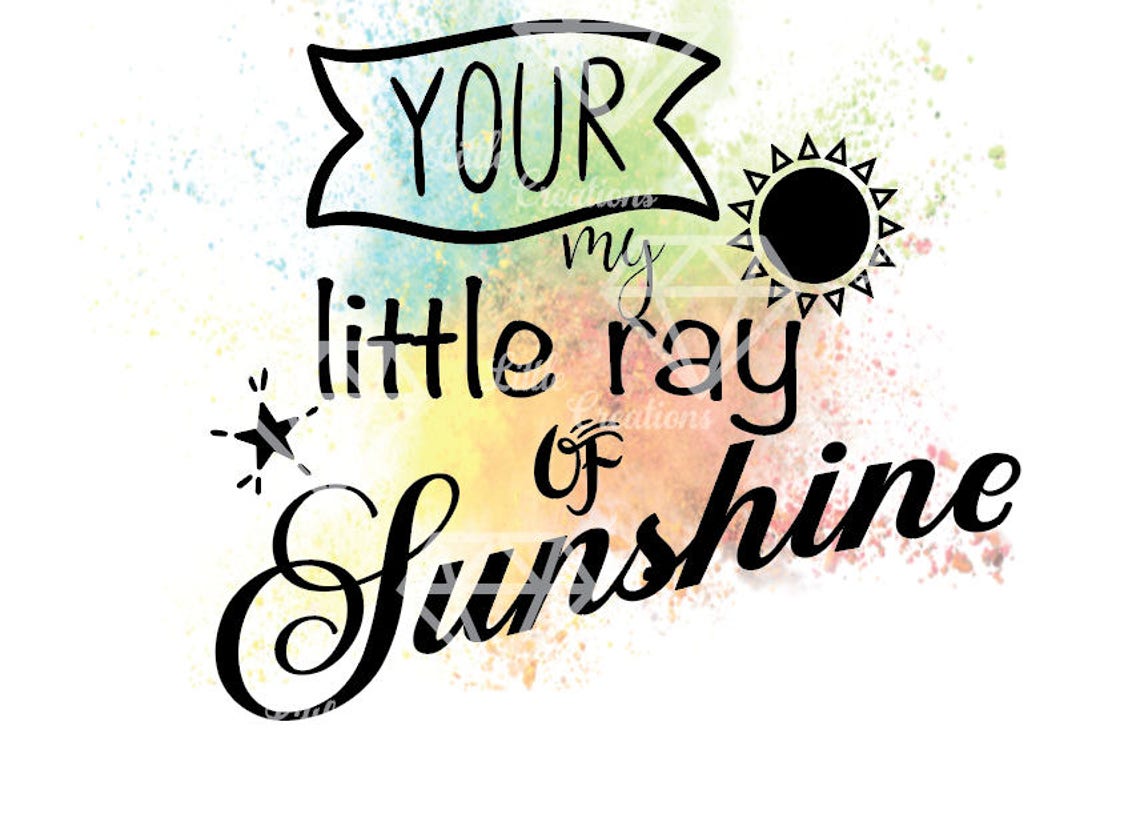 Sunshine SVG SVG Files Little Ray of Sunshine Digital Etsy