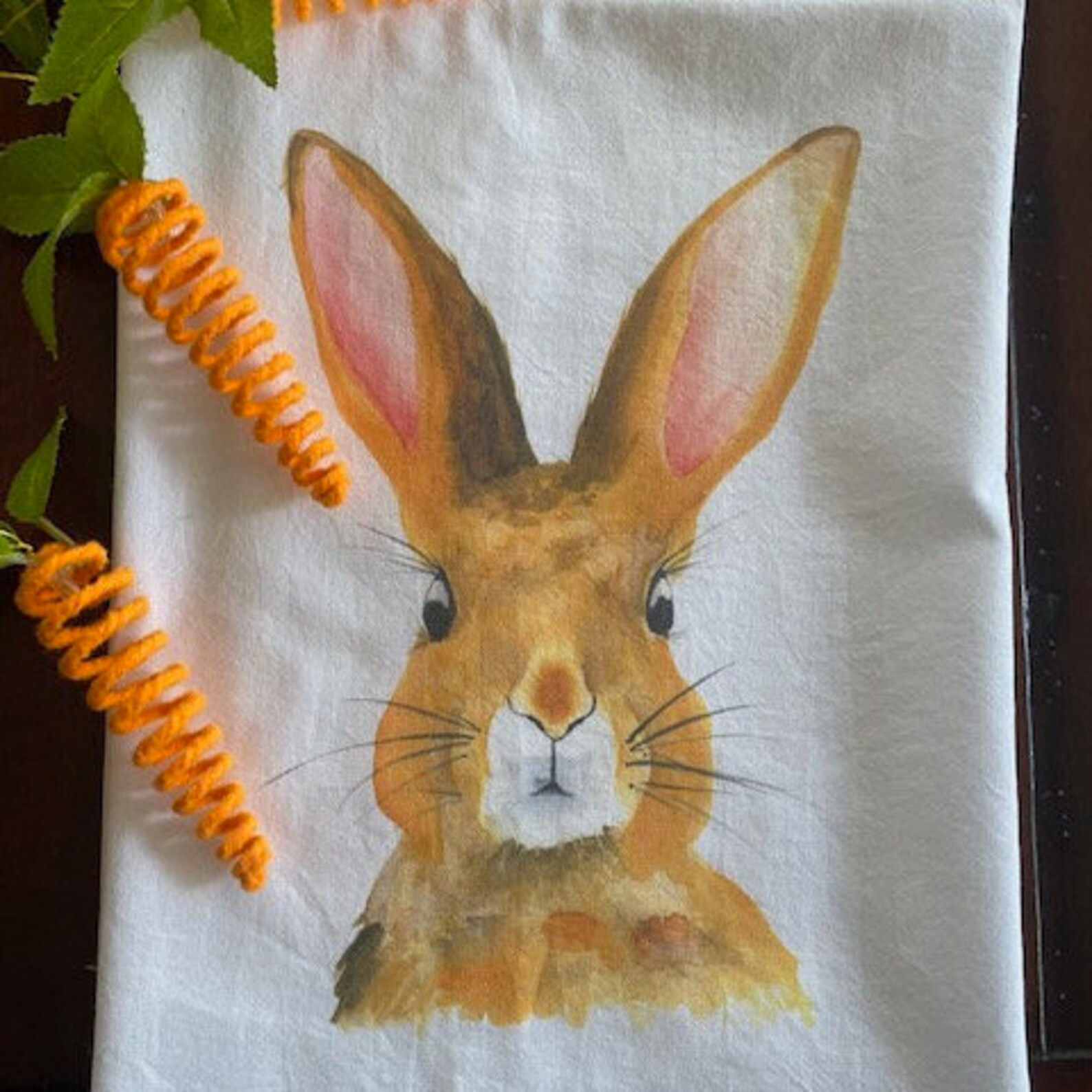 Bunny Tea Towel Etsy
