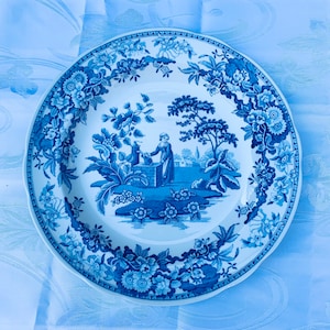 Spode - 【美品】スポード ・ブルールームコレクション★GIRL AT WELL★C/S The Spode Blue Room Collection “GIRL AT WELL” Spode Made In