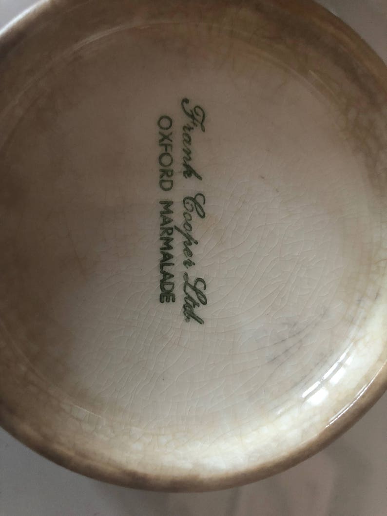 Vintage Frank Cooper Ltd Oxford Marmalade Jar Sandland Ware Etsy