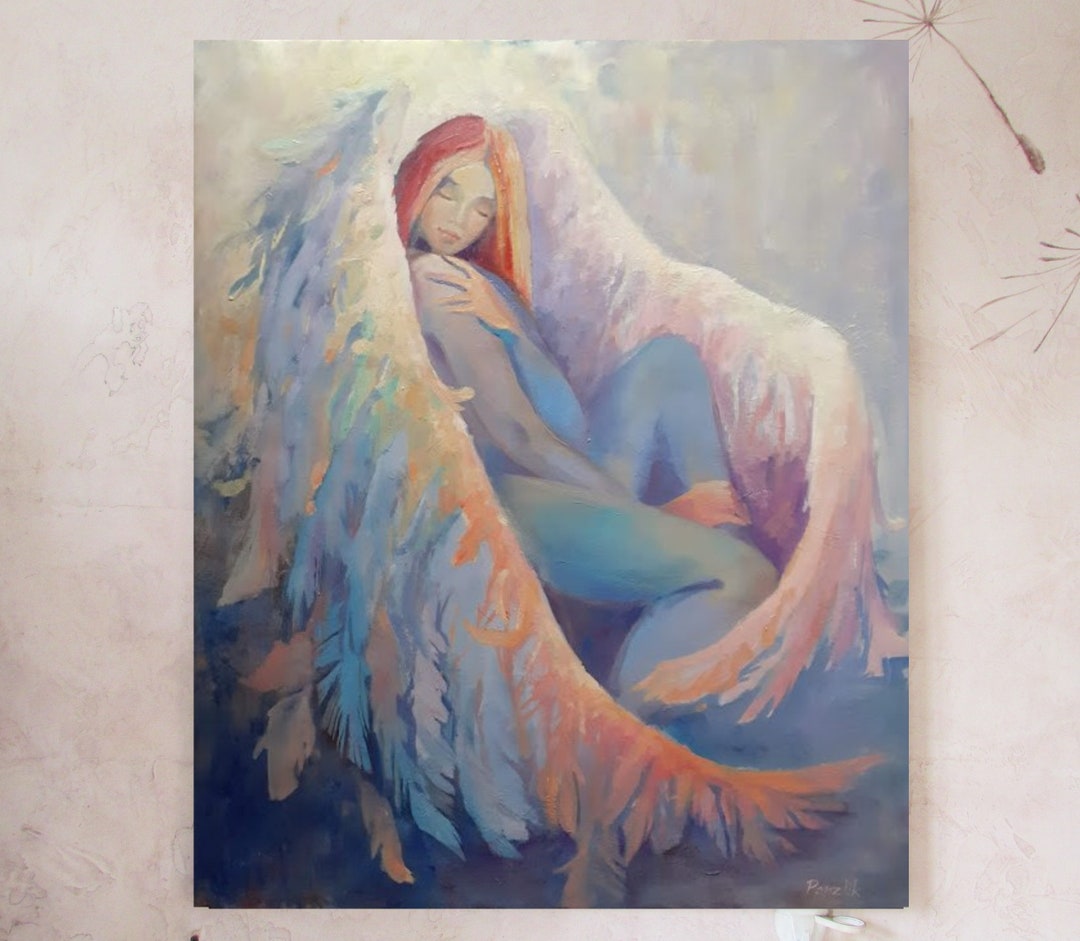Angel Naked Women Nude Oil Painting Made in Ukraine Erotic Art Ukraine