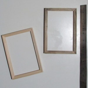 Picture frames Wood frame Photo frame Light wood Wooden frame Small size Size 4/6 in Art frame Small painting Ukraine art Small art frame