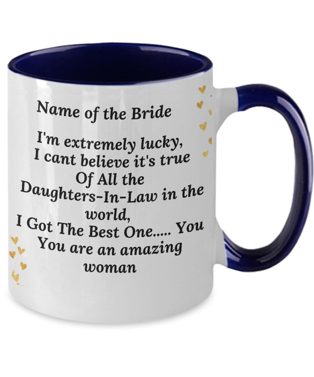 Personalized GiftDaughter in law gift Wedding party | Etsy