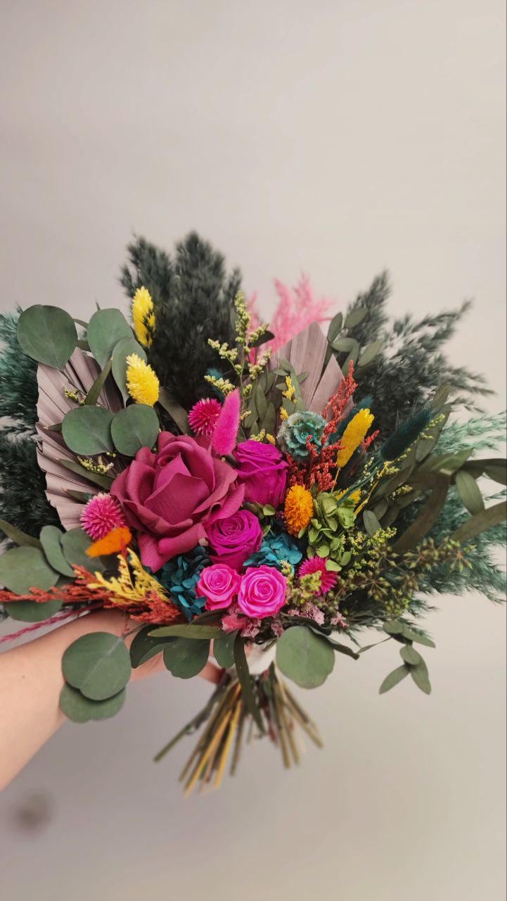 Vibrant Boho Wedding Bouquet