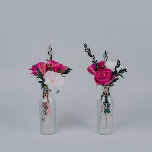 Blush pink Hot Pink Floral Centerpiece/Flower Arrangement for Wedding/Boho Baby Shower Decor/Rustic Party Decor/Birthday Decor/Table Decor/