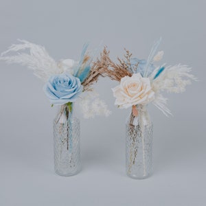 Rustic Blue and White Floral Centerpieces/Wedding centerpieces for tables/Affordable Wedding Event Centerpieces/Wedding flowers centerpiece/