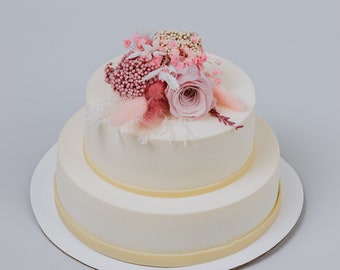 Flowers Cake Topper/ Blush pink Wedding cake decoration/Greenery Decoration for cake/Wedding Cake Toppers/Floral Cake Decoration/