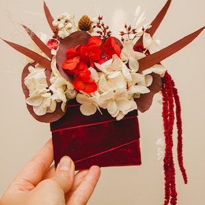 Burgundy Wine amarant pocket boutonniere/Dried boutonniere/Bohochic wedding/groom accessories/rustic wedding/Groom/Woodland wedding