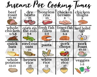 Instant Pot Cooking Times Chart