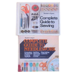 Lot Of Two 1st Print 1st Edition Vintage Sewing Books/Complete Guide To Sewing/Complete Guide To Needle Work.