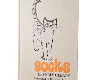 Socks Beverly Cleary/Hardback Book Novel/True 1st Print 1st Edition 1973/Teen Books/Vintage Books
