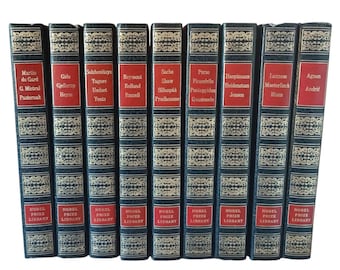 Nobel Prize Library Set Of 9 Hardback Books/1st Edition 1st Print 1971