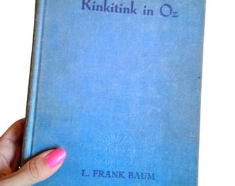 Rinki Tink In Oz/L. Frank Baum/1st Print/1st Edition 1916/Rare Antique Hardback Book/Illustrated Childrens Book