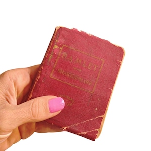 Rare Shakespeare Hamlet Antique Mini Book/Complete Paperback Book/Year Unknown