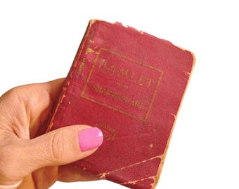 Rare Shakespeare Hamlet Antique Mini Book/Complete Paperback Book/Year Unknown