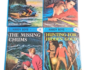 The Hardy Boys Hardback Book Set 2-5 Like New/2005-2006/The House On The Cliff/The Missing Chums/Secret Of The Old Mill/Childrens Novel