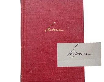 Intimate Papers Of Colonel House/Signed 1st Edition 1st Print 1926/Hardback Antique Book