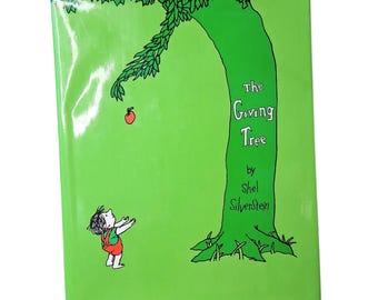 The Giving Tree By Shel Silverstein/With D.J.Hardback Vintage Children's Book/Poetry Book For Children/1997 1st Edition