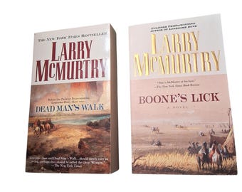 Lot Of 2 Larry McMurtry Paperback Western Novels/Dead Man's Walk/Boone's Lick/1996/2000
