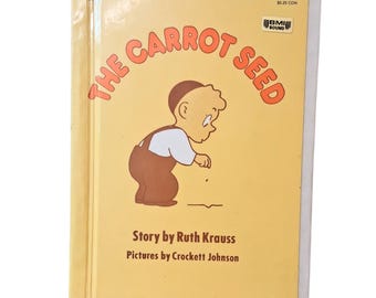 The Carrot Seed Hardback Book By Ruth Krauss/1989 1st Print 1st Edition_Vintage Classic Childrens Book