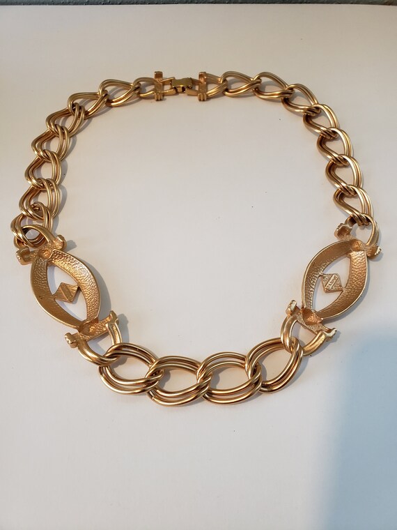 Monet, Chain Necklace, Matt Gold Finish, Geometri… - image 10