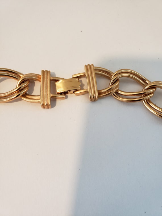 Monet, Chain Necklace, Matt Gold Finish, Geometri… - image 6