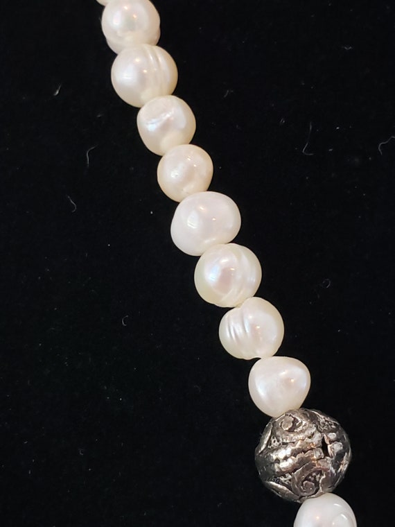 Vintage Baroque Pearl With Mother Of Pearl Neckla… - image 10