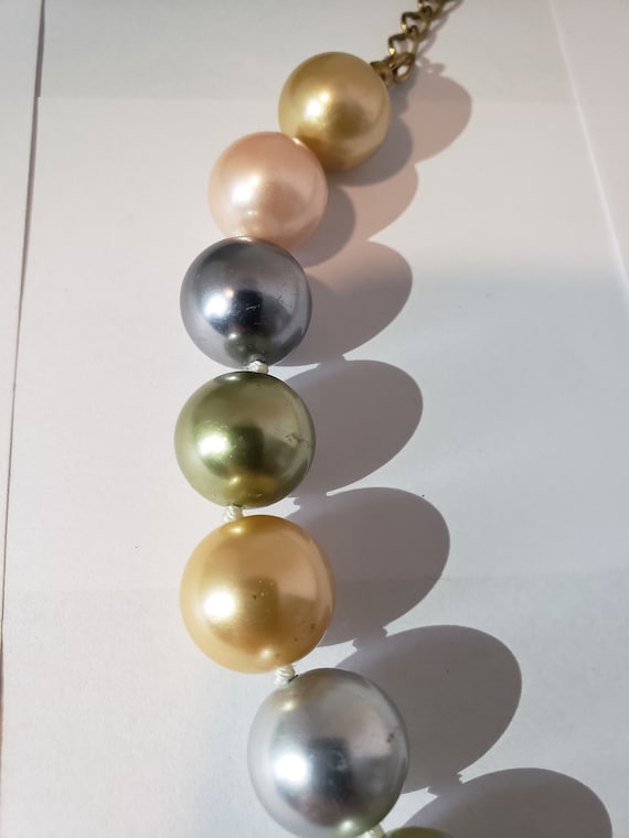 KJL Kenneth J Lane   Pastel Large Faux PEARL Neck… - image 4