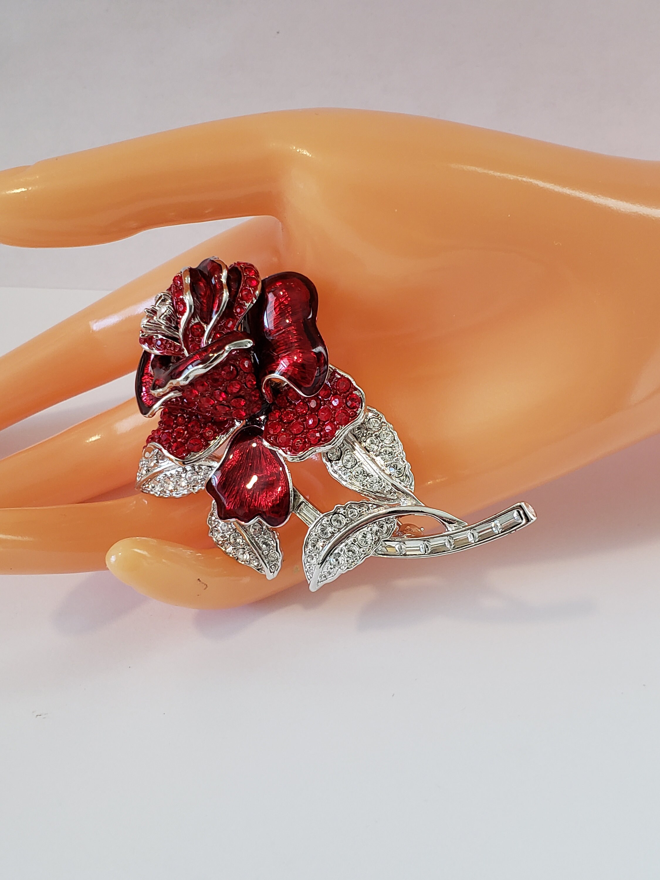 Nolan Miller Flower Brooch - Etsy