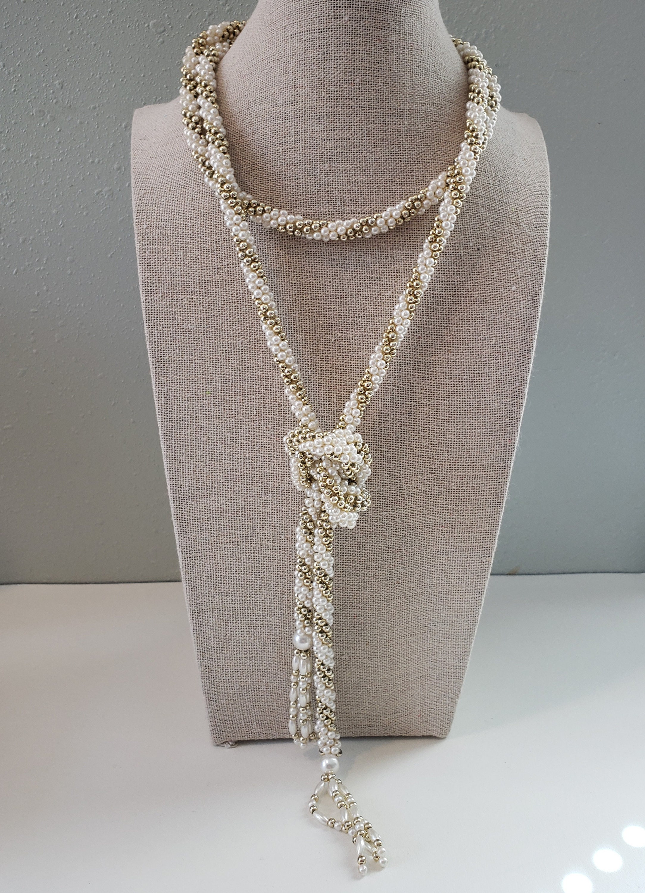 Biwa Pearl Waterproof Rope Necklace