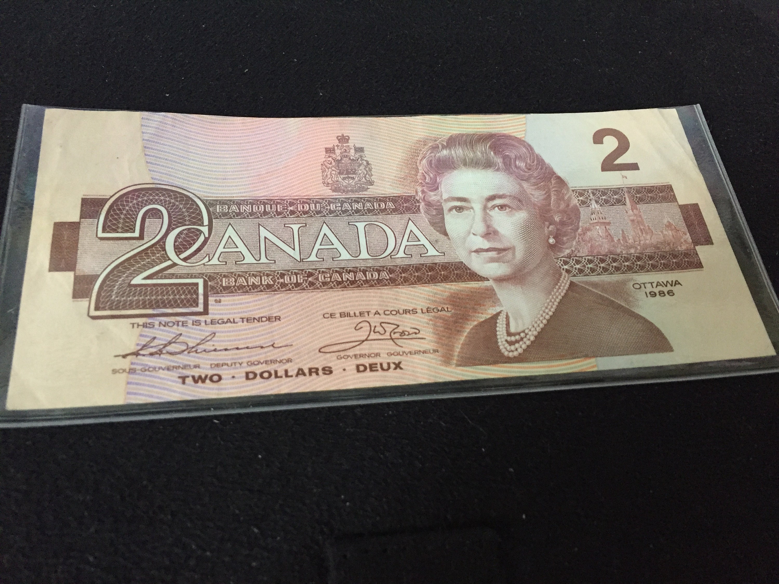 Canadian 2 Bill 1986 Value - 90653of