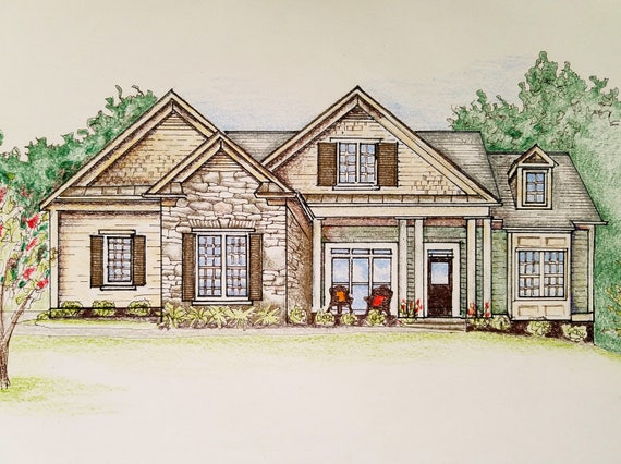 Home Drawing In Pen And Ink Andor Color Pencil Pet Portraits Etsy