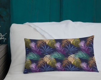 Psalm 92:12 Palm Tree Premium Pillow