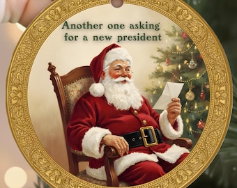 Anti Trump Christmas Ornament | Political Christmas Gift | Anti Fascism Holiday Gift | Liberal Gifts | Anti Trump Anti Fascism Ornament