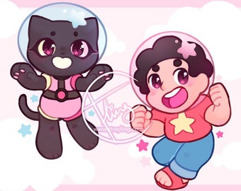 Steven Cookie Cat double-sided charms