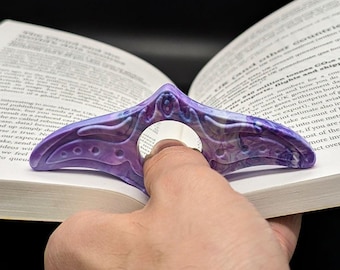 Manta Ray Book Page Holder: Recycled Plastic Reading Accessory