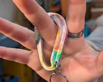 PRIDE Carabiner Key Clip | EDC Gift | Keychain | 100% Recycled Plastic | Sustainable Gift Ideas
