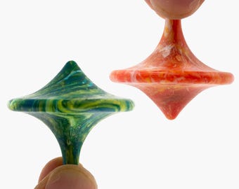 Eco-Friendly Spinning Tops | Recycled Plastic Fidget Toys (2 Pack)