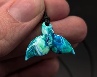 Whale Tail Necklace | Lightweight Pendants | Ocean Plastic | Sustainable Jewellery | Māori Pendant