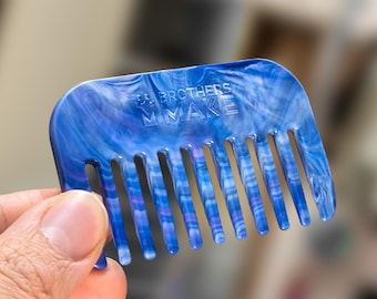 Pocket EDC Combs | 100% Recycled Plastic | Eco Friendly | Every Day Carry | Beard Handbag Comb | Gifts for Him