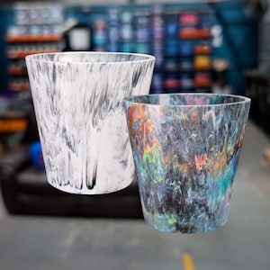 Pot de succulentes en plastique recyclé (paquet de 2) | Pots de cactus d'intérieur respectueux de l'environnement