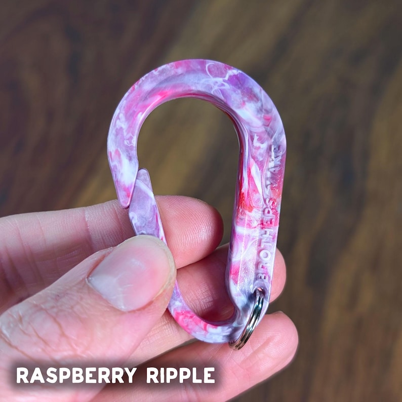 Carabiner Key Clip | EDC Gift | Keychain | 100% Recycled Plastic ...